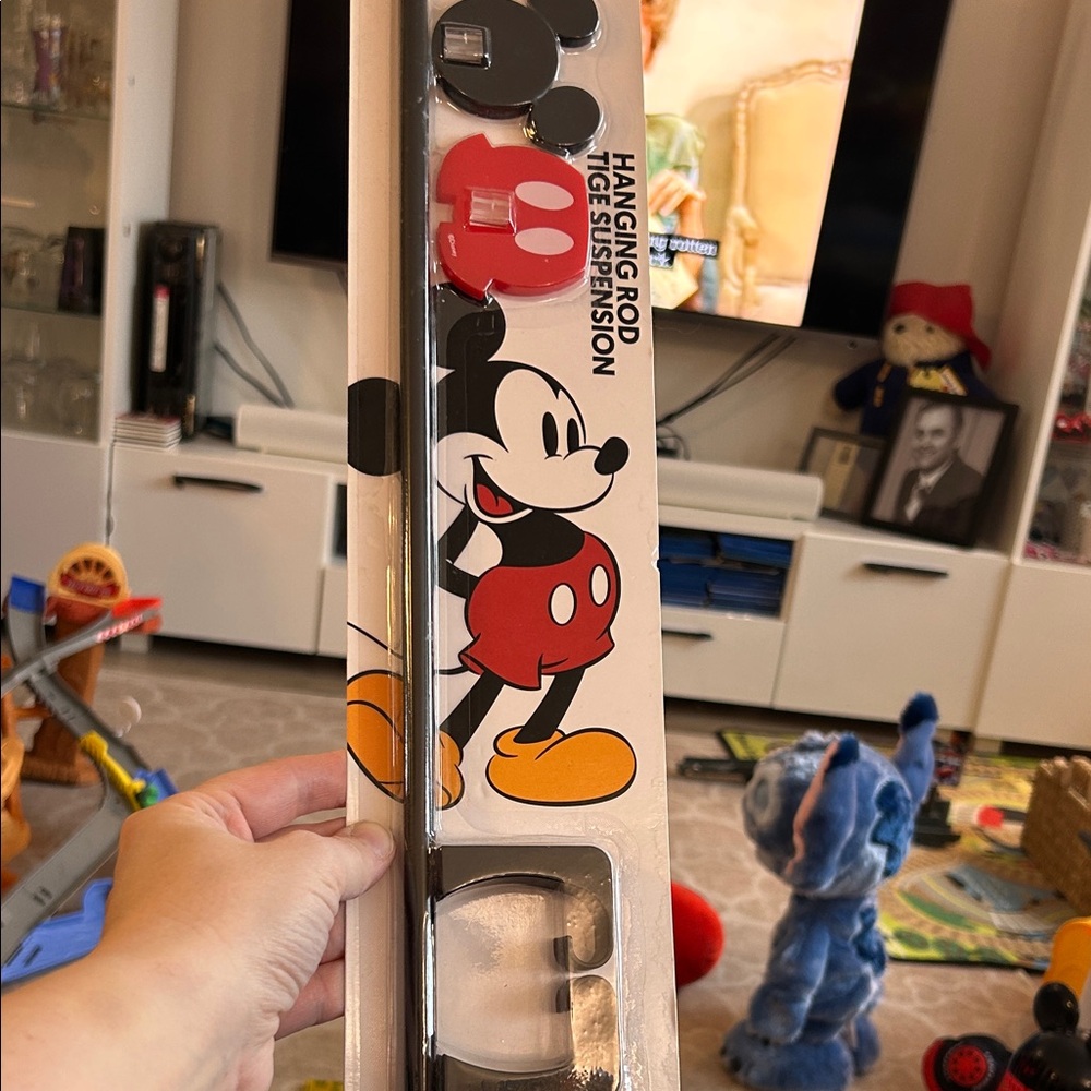 Disney Mickey Mouse hanging rod NWT